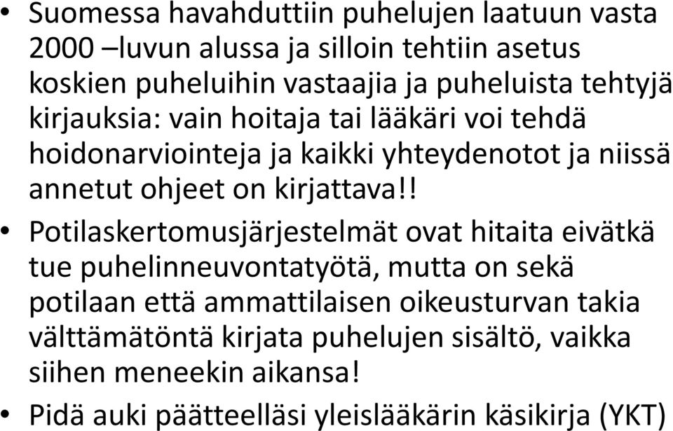 kirjattava!