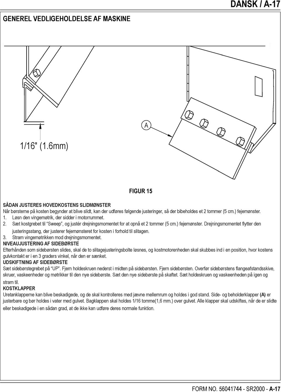 3. Stram vingemøtrikken mod drejningsmomentet.