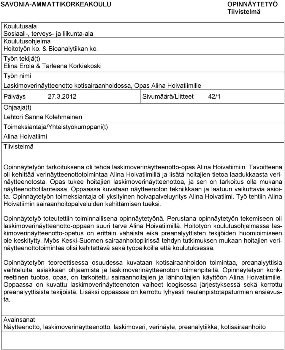 kuvata itseäsi dating näyte