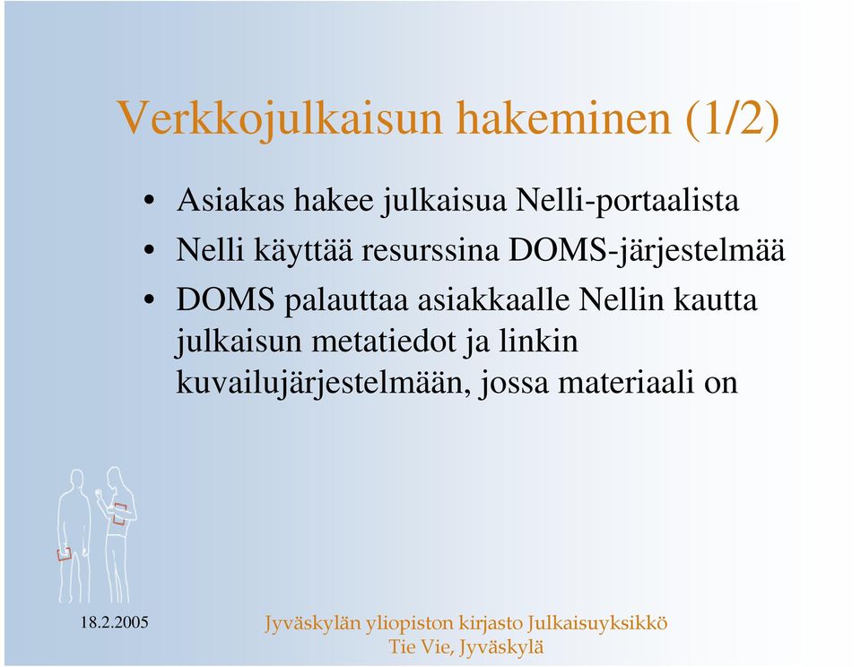 DOMS-järjestelmää DOMS palauttaa asiakkaalle Nellin