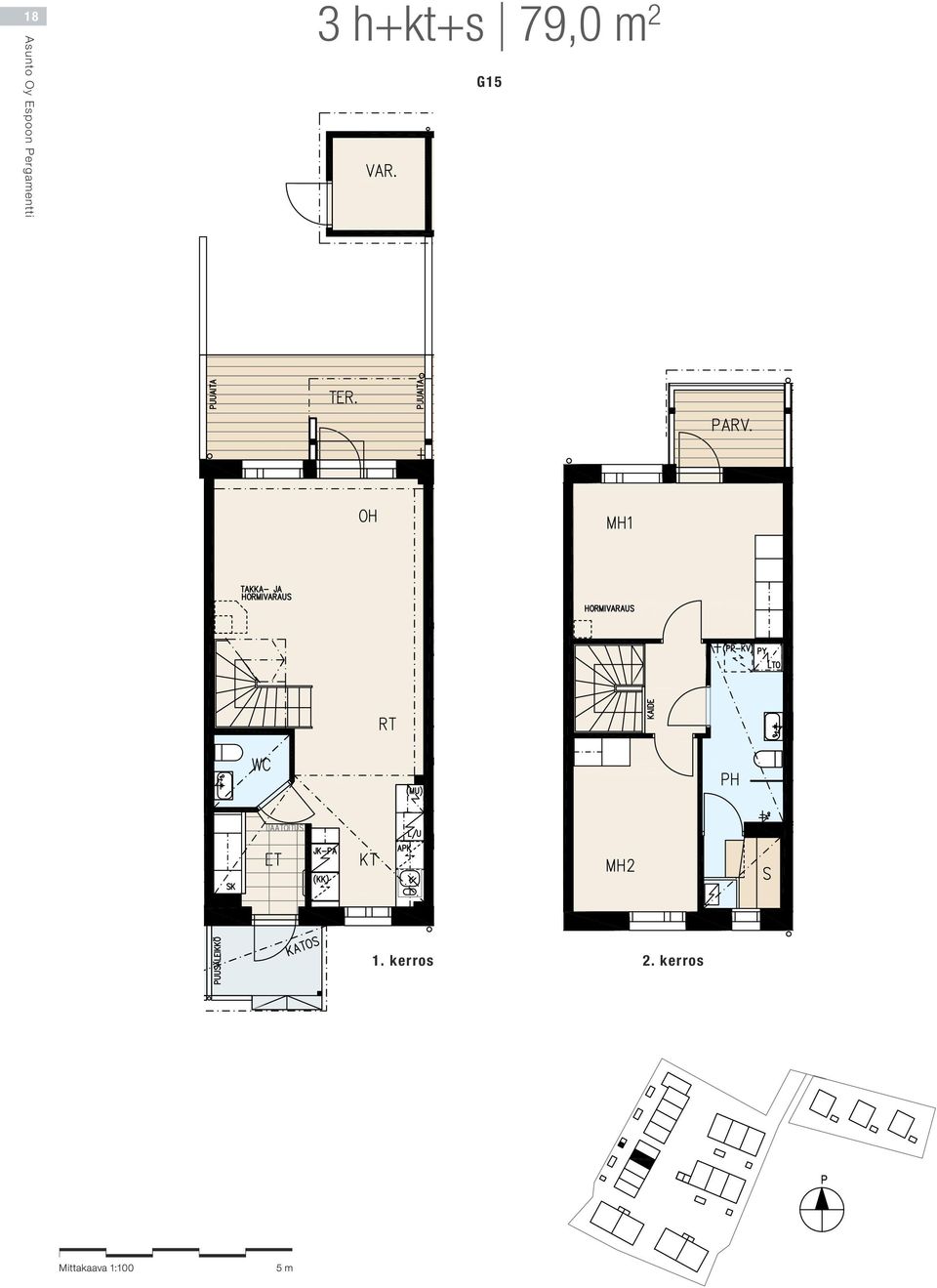 79,0 m 2