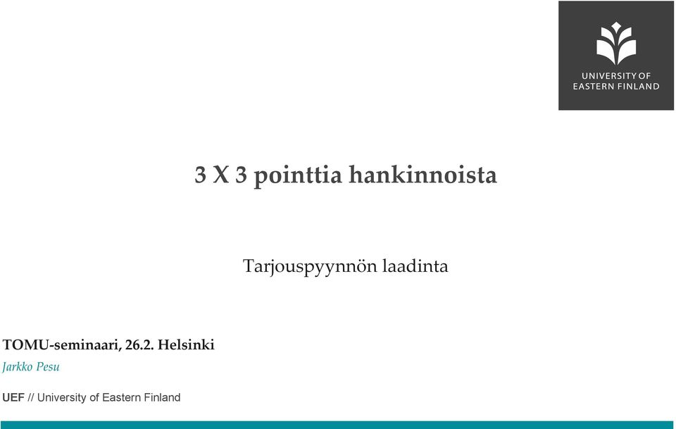 TOMU-seminaari, 26