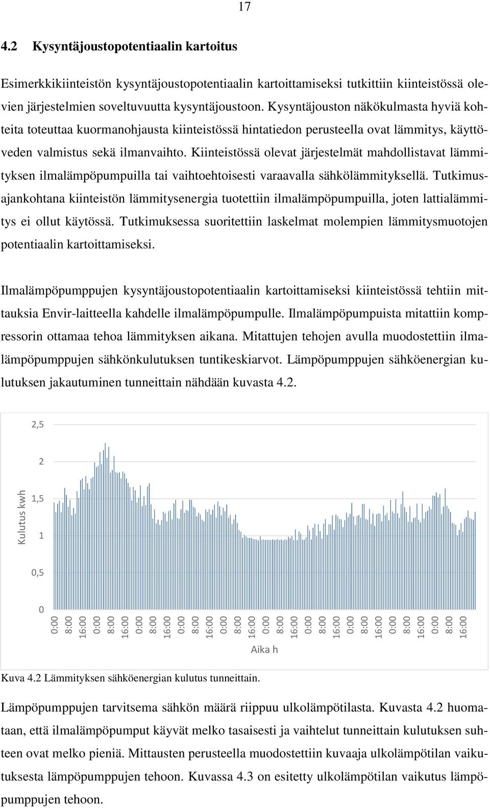 Kysyntäjouston näkökulmasta hyviä kohteita toteuttaa kuormanohjausta kiinteistössä hintatiedon perusteella ovat lämmitys, käyttöveden valmistus sekä ilmanvaihto.