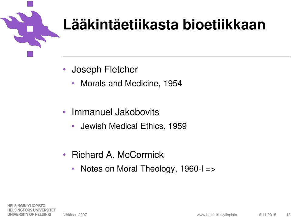 Jewish Medical Ethics, 1959 Richard A.