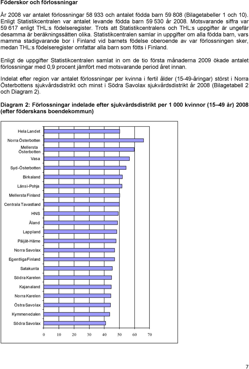 Statistikcentralen samlar in uppgifter om alla födda barn, vars mamma stadigvarande bor i Finland vid barnets födelse oberoende av var förlossningen sker, medan THL:s födelseregister omfattar alla