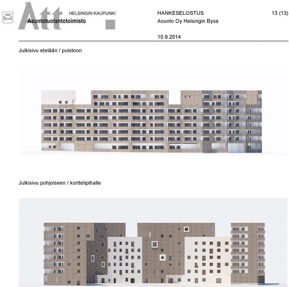 puistoon Julkisivu