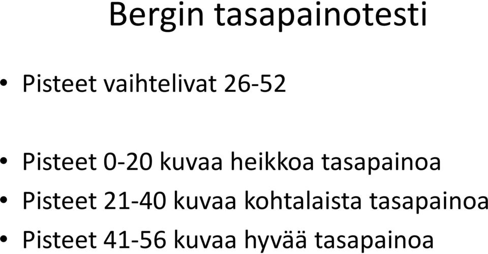 tasapainoa Pisteet 21-40 kuvaa