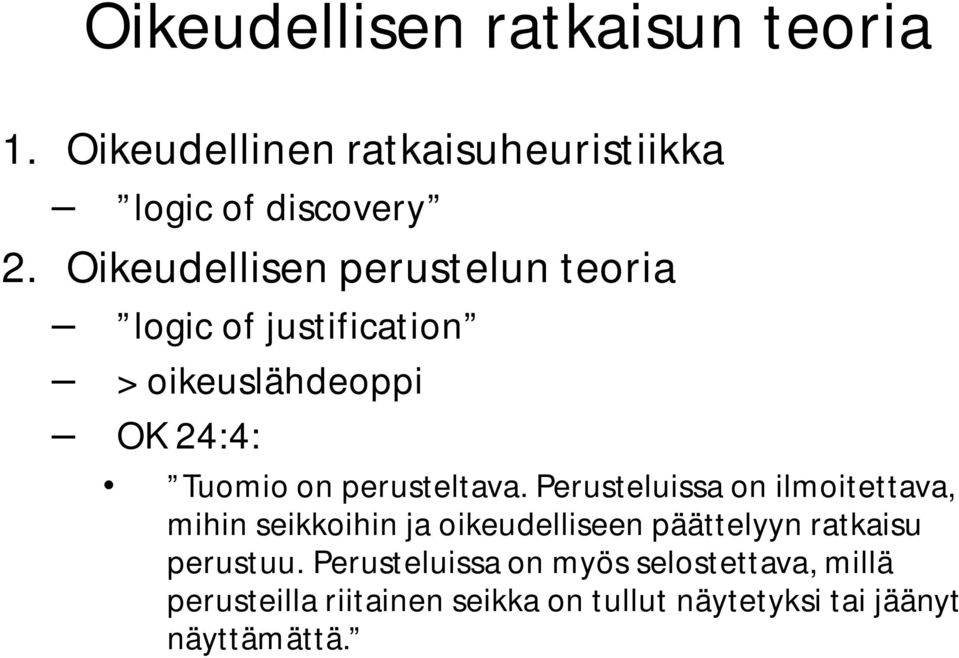 perusteltava.