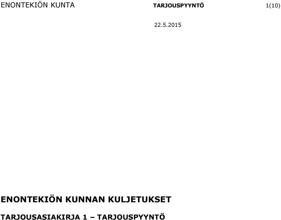 ENONTEKIÖN KUNNAN