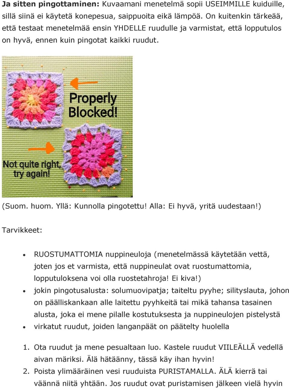 Alla: Ei hyvä, yritä uudestaan!