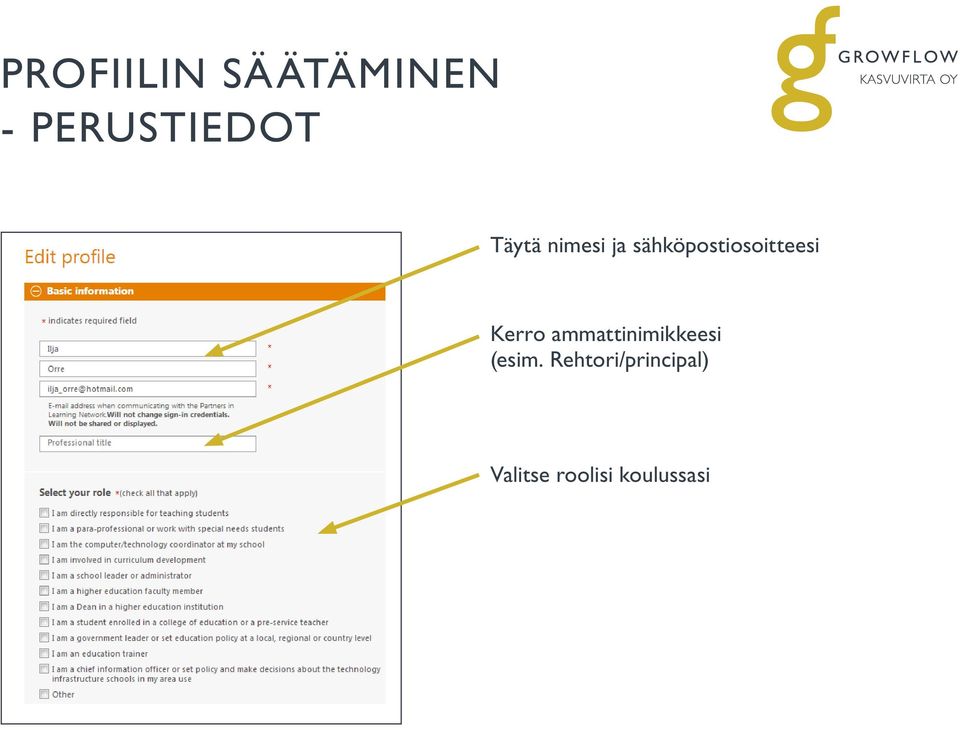 Kerro ammattinimikkeesi (esim.