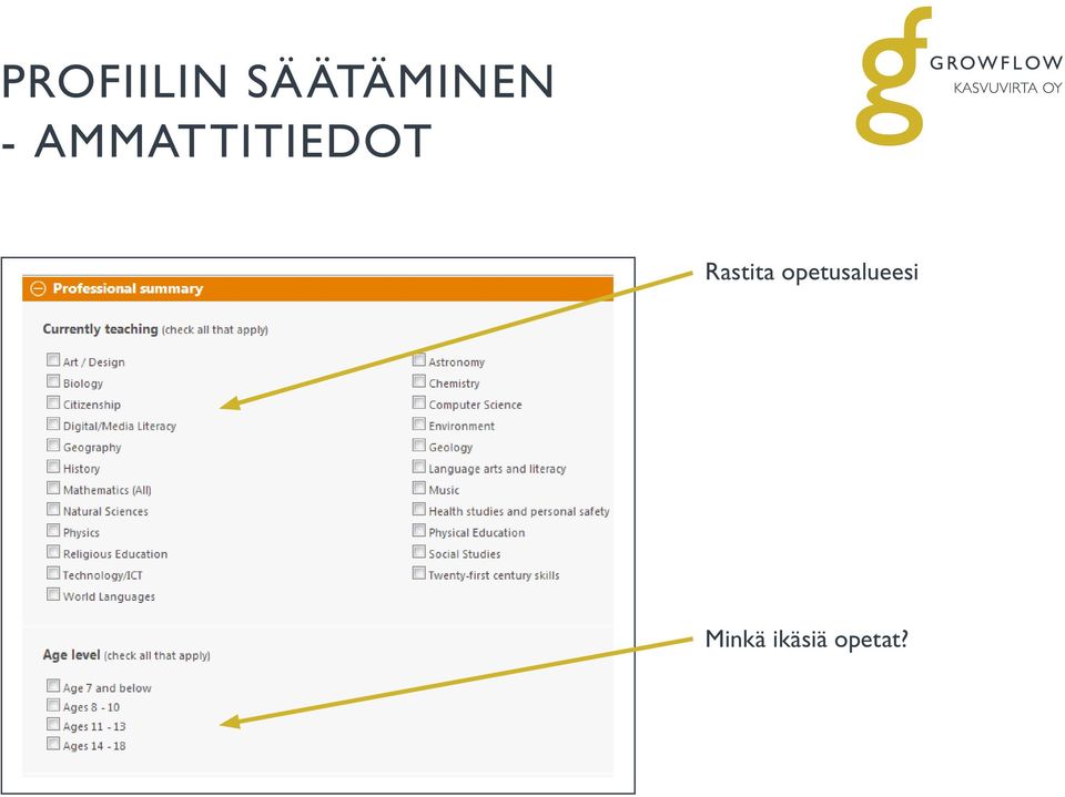 ammattitiedot