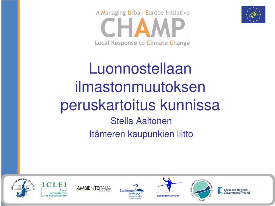 peruskartoitus kunnissa