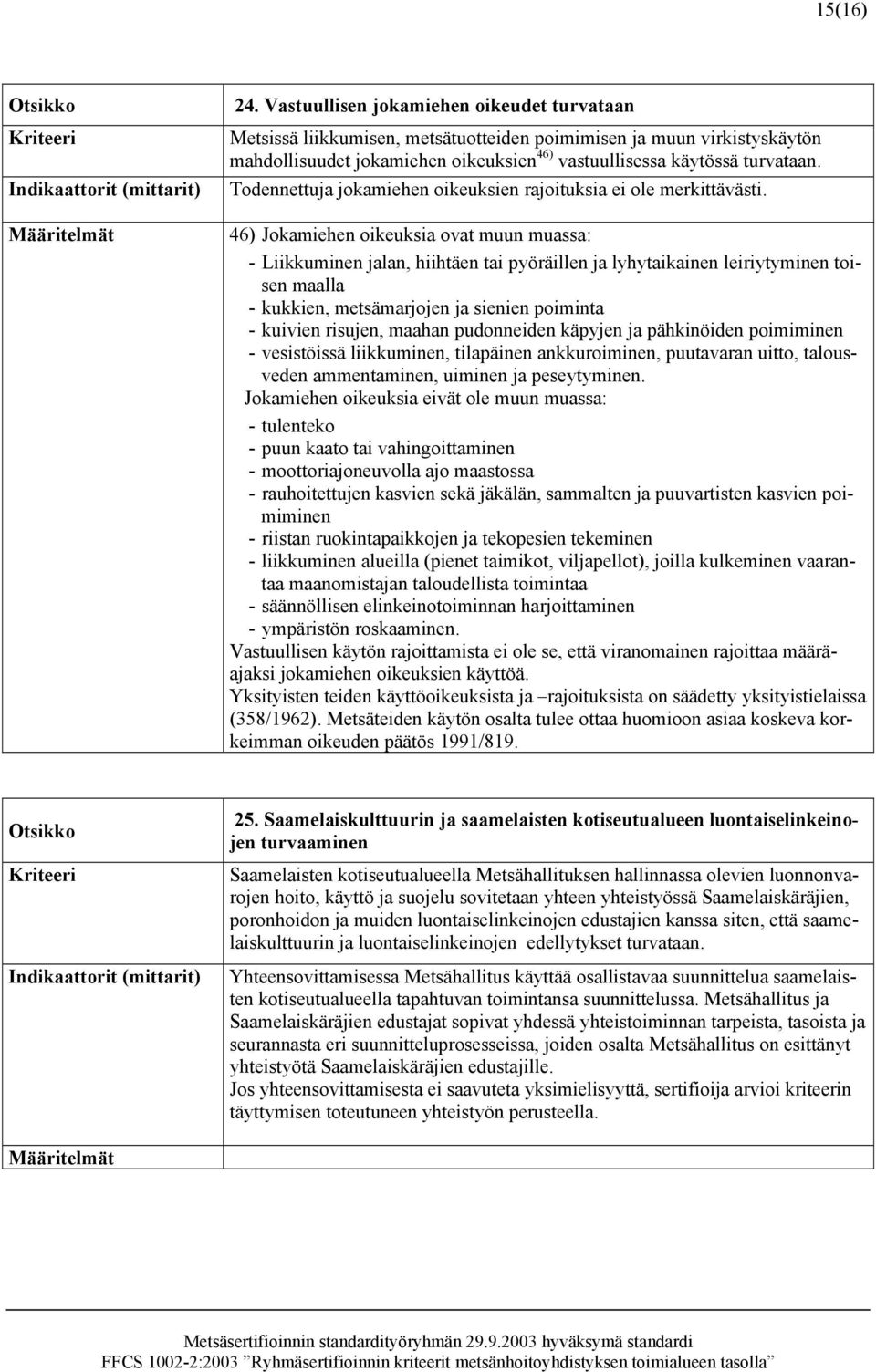 Todennettuja jokamiehen oikeuksien rajoituksia ei ole merkittävästi.