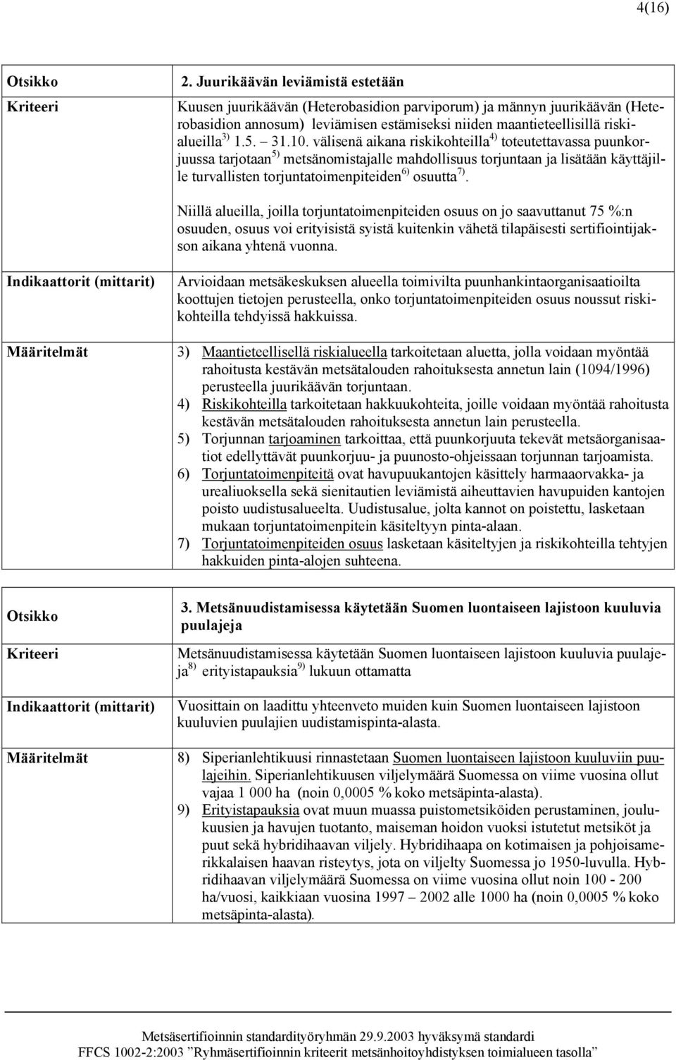 10. välisenä aikana riskikohteilla 4) toteutettavassa puunkorjuussa tarjotaan 5) metsänomistajalle mahdollisuus torjuntaan ja lisätään käyttäjille turvallisten torjuntatoimenpiteiden 6) osuutta 7).