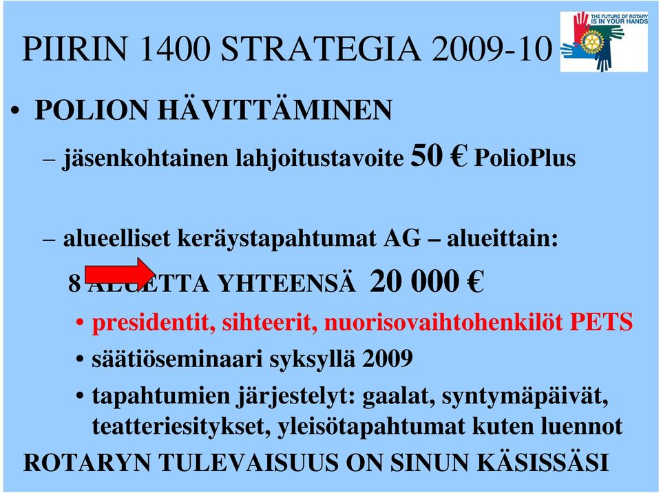 nuorisovaihtohenkilöt PETS säätiöseminaari syksyllä 2009 tapahtumien järjestelyt: gaalat,