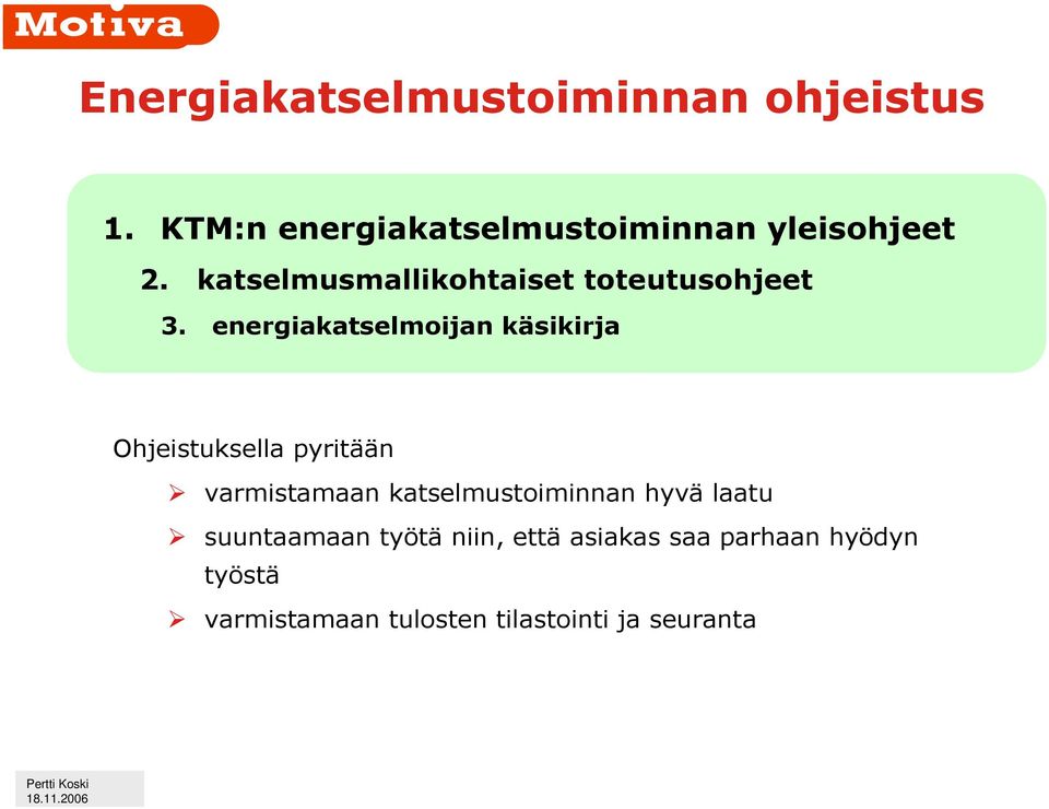 katselmusmallikohtaiset toteutusohjeet 3.