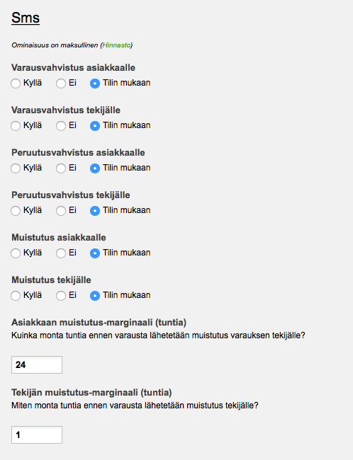 10 10. Tekstiviesti: Voit lähettää järjestelmällä erilaisia automaattisia tekstiviestejä.