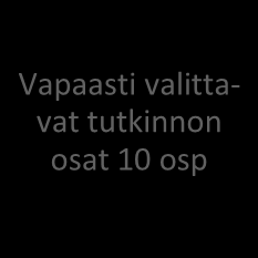 Nuorten oppisopimus 2+1 malli Kaikille pakolliset tutkinnon osat: Metsienhoito ja puunkorjuu 30 osp Metsäkoneiden ja kuorma-autojen kunnossapito 30 osp Yhteiset tutkinnon osat 35 osp
