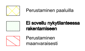 VAIHTOEHTOJEN KUVAUS - NYKYTILA Perustaminen paaluilla Ei sovellu nykytilanteessa rakentamiseen Alueella on nykytilassa luontoarvoja ja virkistysarvoa, ja se palvelee viherkäytävänä Pyynikin suuntaan.