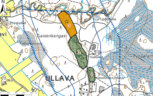 Sivakkokankaan pohjavesialueelta (kuva 29) kartoitettiin kolme soranottoaluetta. Alueilla ei ole tehty jälkihoitotoimenpiteitä.