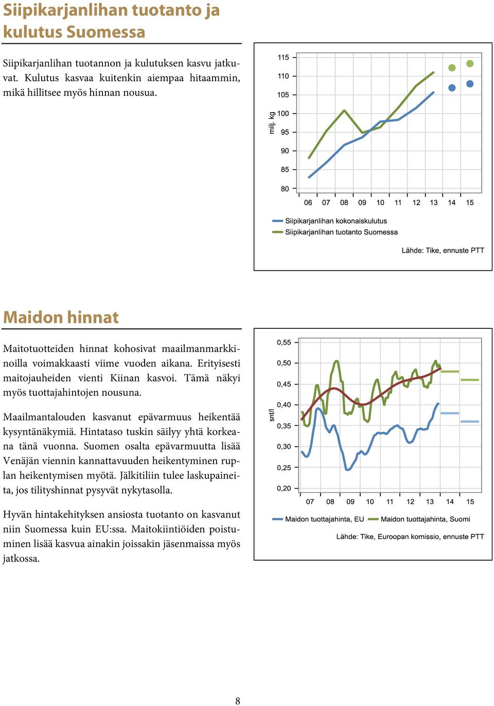 Maailmantalouden kasvanut epävarmuus heikentää kysyntänäkymiä. Hintataso tuskin säilyy yhtä korkeana tänä vuonna.