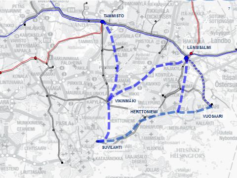 17 Kantaverkon rajaus Helsingissä