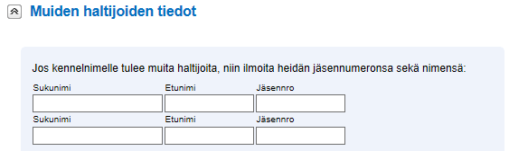 24.8.2016 31(37) Kun tiedot on täytetty, laita rasti kohtaan Anomus on valmis jatkokäsittelyyn. Valitse alla olevista vaihtoehdoista se, jolla hyväksymispyyntö rotujärjestöön lähetetään.