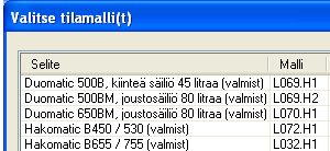 Tuplaklikkaa haluamaasi konetta, ohjelma lisää yksittäisinä työriveinä eri työvaiheet laskentamallille. Poimi malleista painikkesta. Avaa kansio ATOPmuut Valitse kuvake Valmistelu.