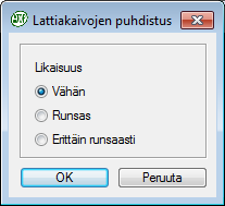 Töiden lisääminen: Lisää työ -painike 2/2 Halutun standardin etsintää helpottaa se, että voit järjestää rivejä sarakeotsikoiden (koodi, yksikkö, selite ) mukaiseen järjestykseen.