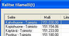 Uuden laskentamallin lisääminen ja poistaminen 1/2 Uuden laskentamallin voi lisätä kolmella tavalla. 1) Valitsemalla Poimi malleista saat valittua uuden laskentamallin Atop -laskentamalleista.