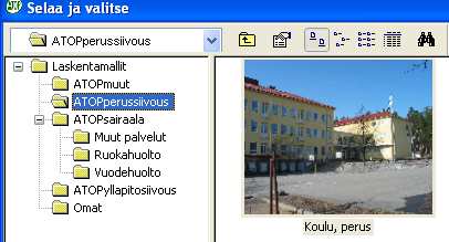 Tilojen/huoneiden tuonti Projektista Voit tuoda tiloja laskentaan jo aikaisemmin laskemaltasi projektilta.