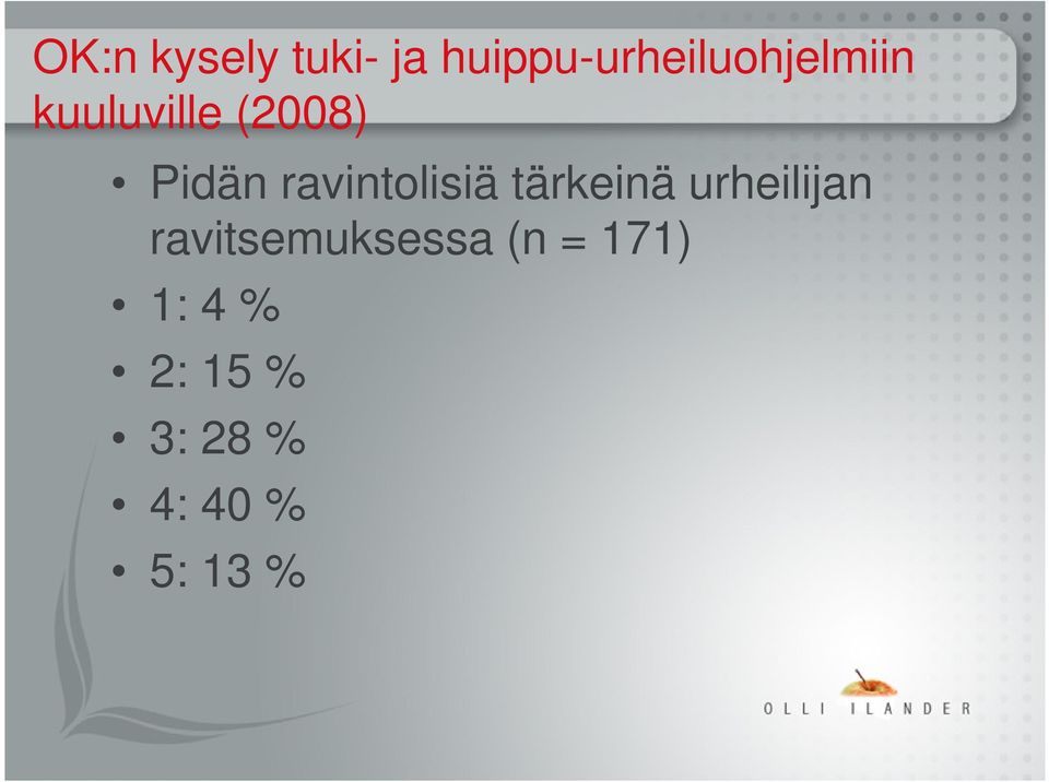 Pidän ravintolisiä tärkeinä urheilijan