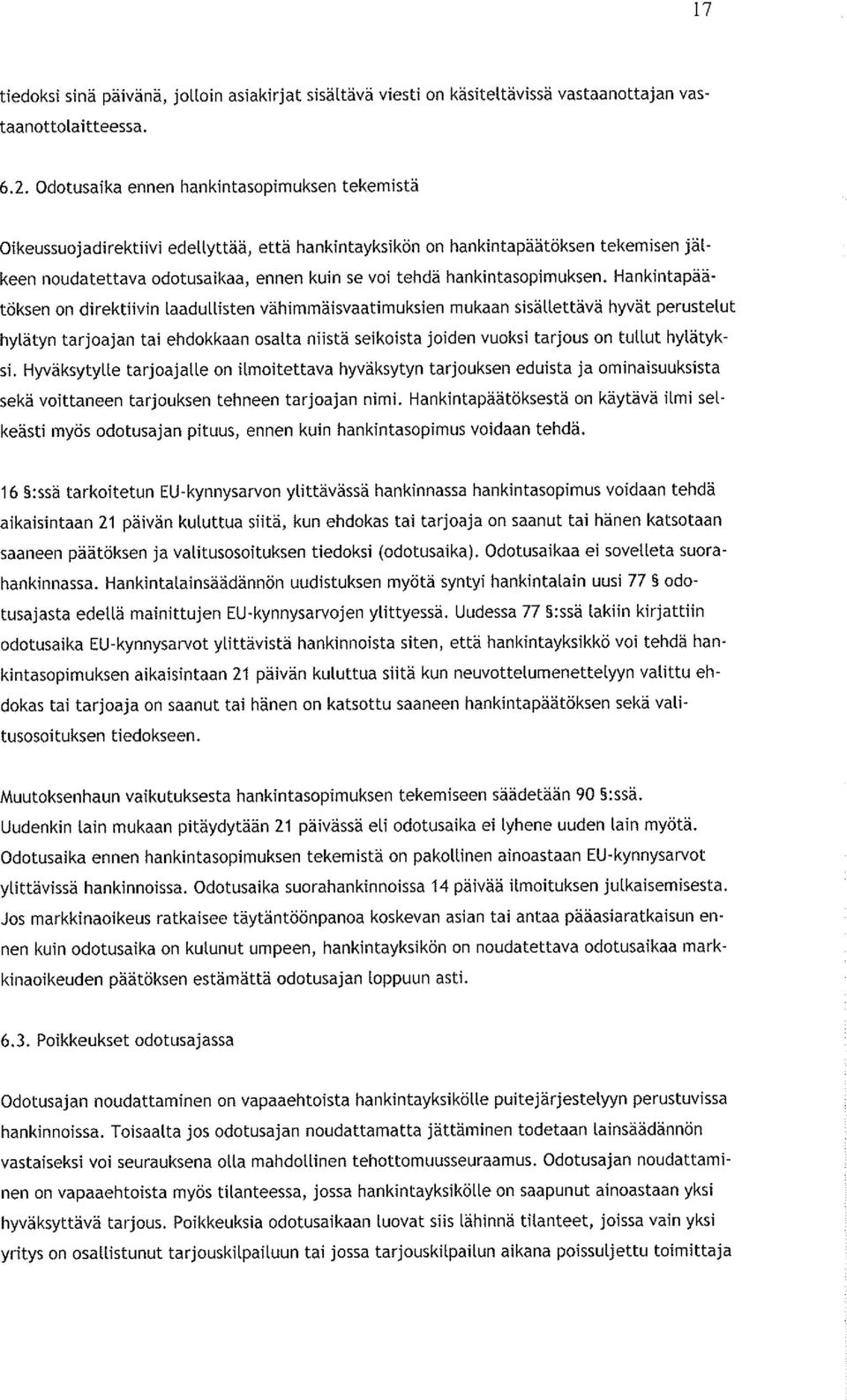 hankintasopimuksen.