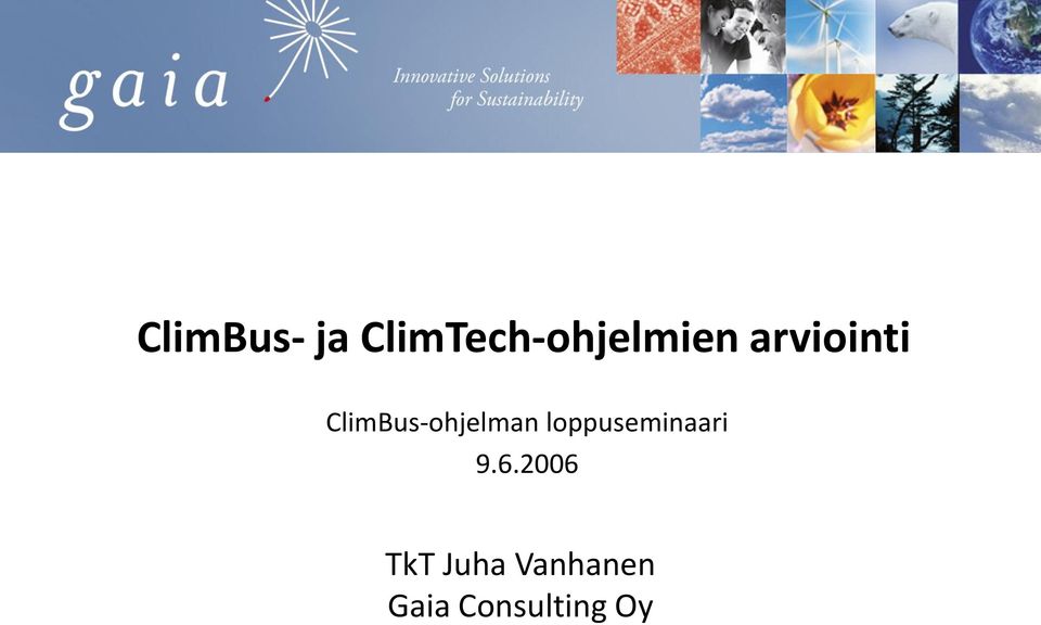 ClimBus-ohjelman