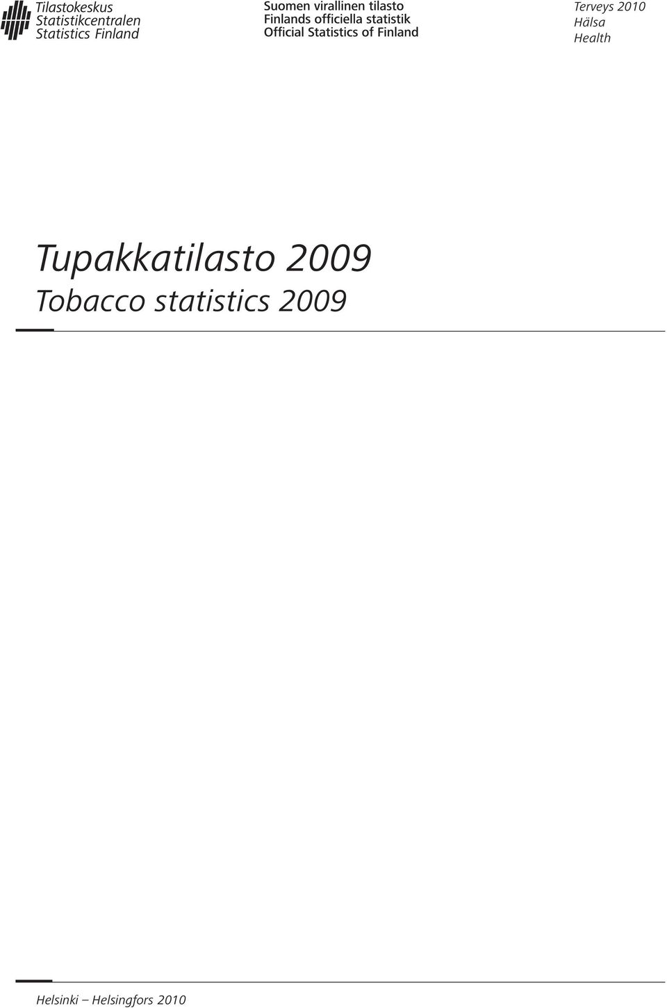 2009 Tobacco statistics