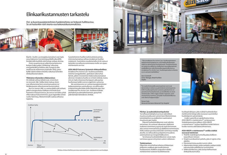 Ovien avaamisesta ja sulkemisesta koituvien kulujen lisäksi paljon "piilokuluja" aiheuttaa energiahävikki ja tuhlattu aika.