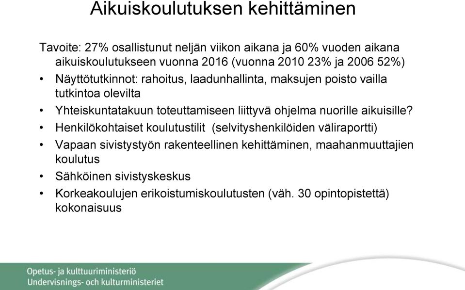 liittyvä ohjelma nuorille aikuisille?