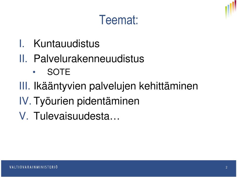 Ikääntyvien palvelujen kehittäminen