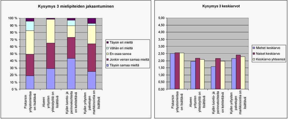 Alueen yritysten yhteistyötä on lisättävä Kylän luonto- ja perinnekohteita on kehitettävä Kylän yritysten palvelujen markkinointia on lisättävä Fiskarsin