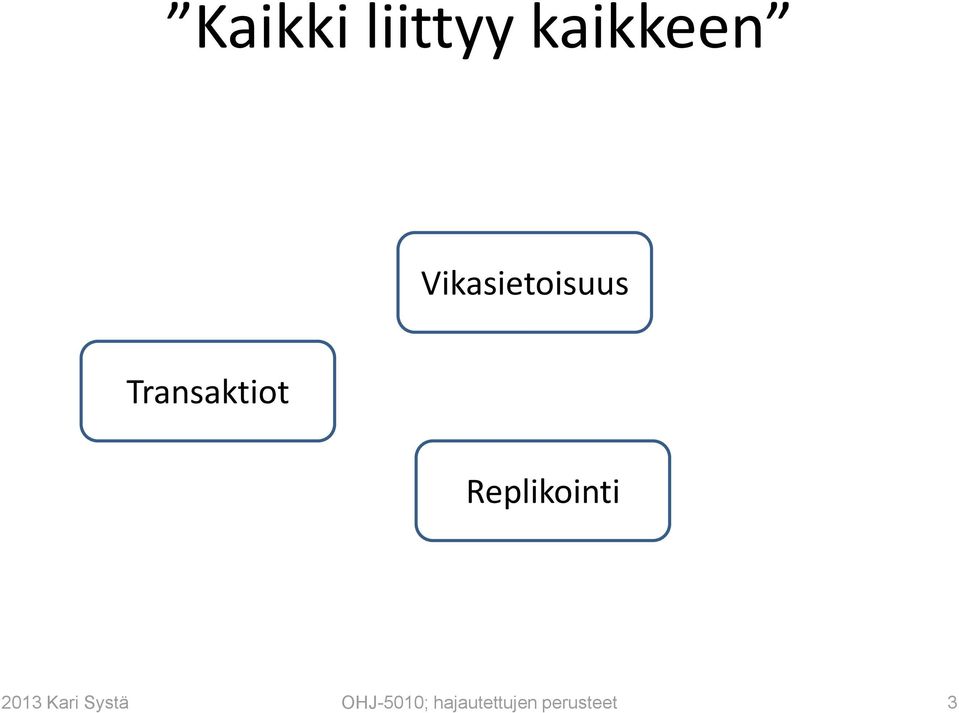 Replikointi 2013 Kari Systä
