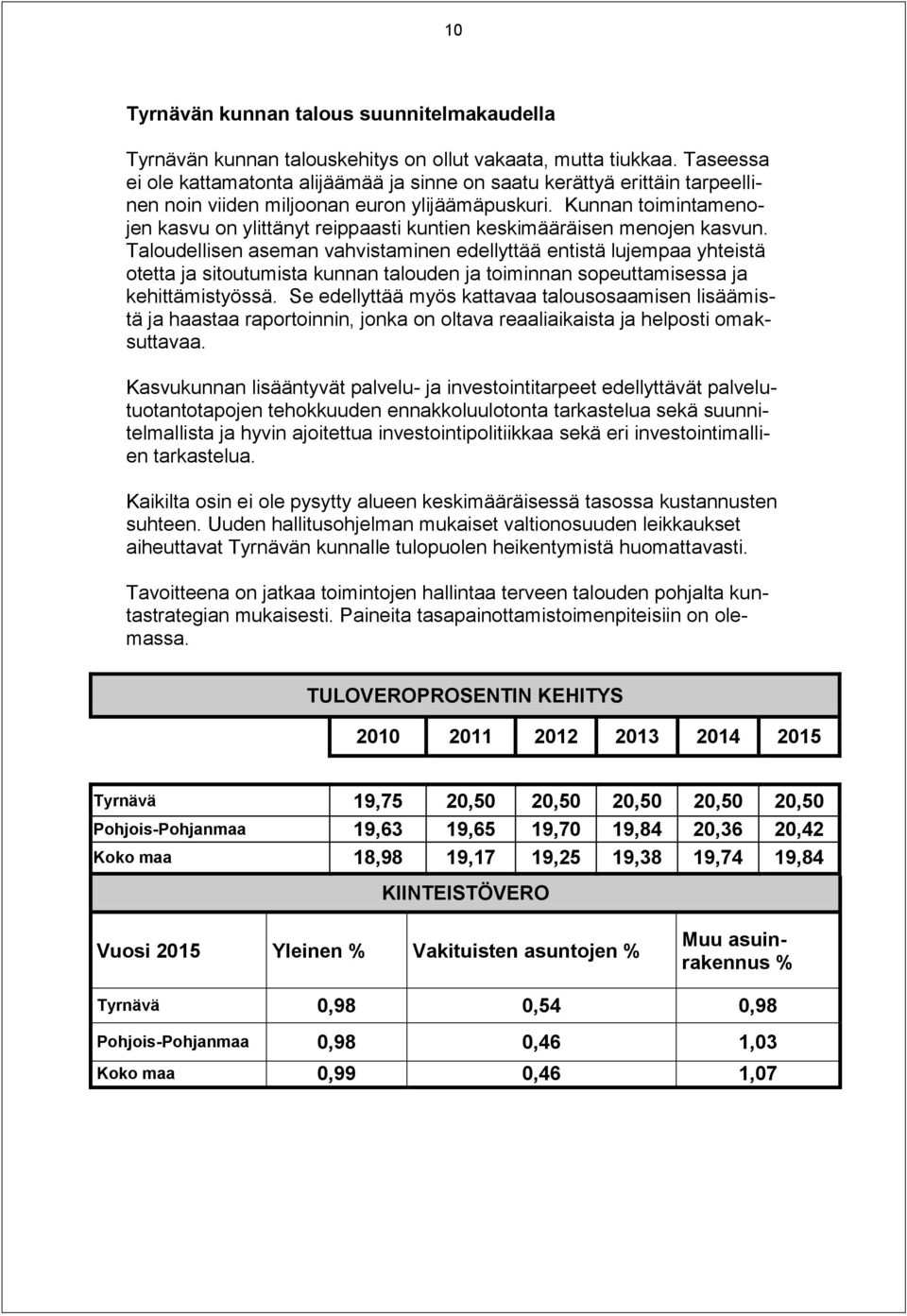 Kunnan toimintamenojen kasvu on ylittänyt reippaasti kuntien keskimääräisen menojen kasvun.