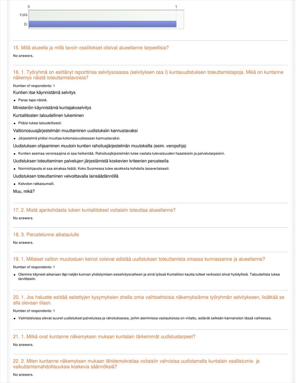 Ministeriön käynnistämä kuntajakoselvitys Kuntaliitosten taloudellinen tukeminen Pitäisi tukea taloudellisesti.