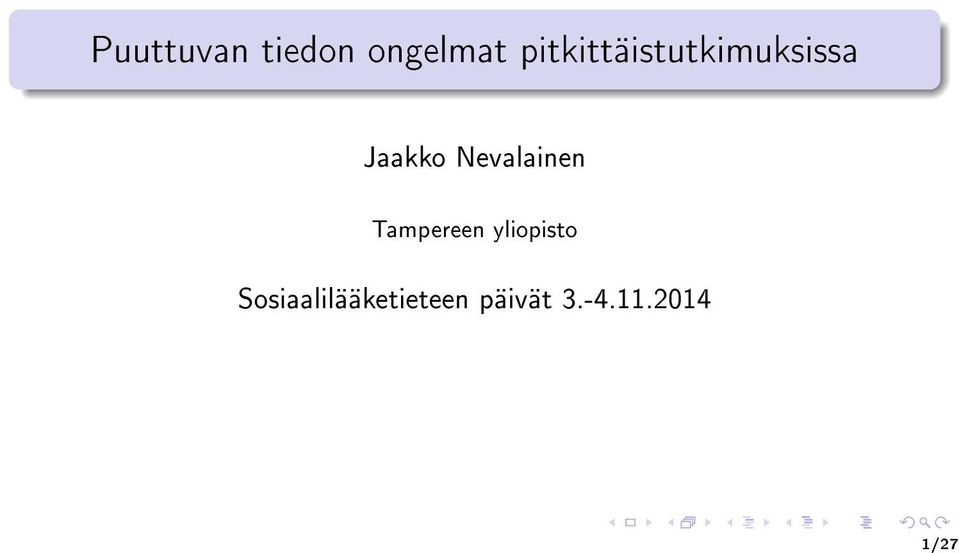 Nevalainen Tampereen yliopisto