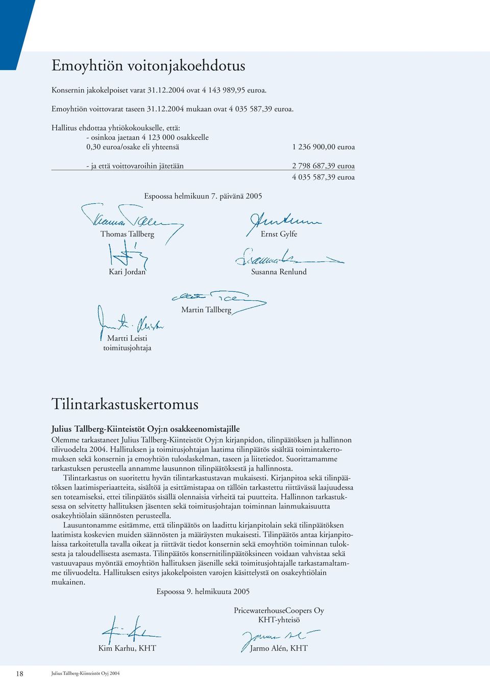 euroa Espoossa helmikuun 7.