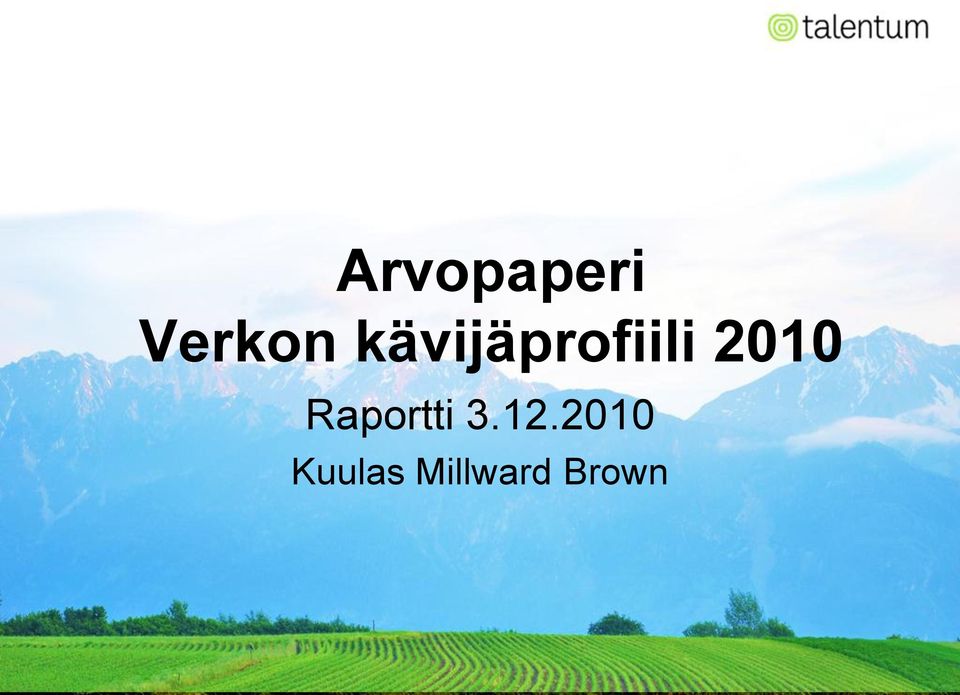 kävijäprofiili
