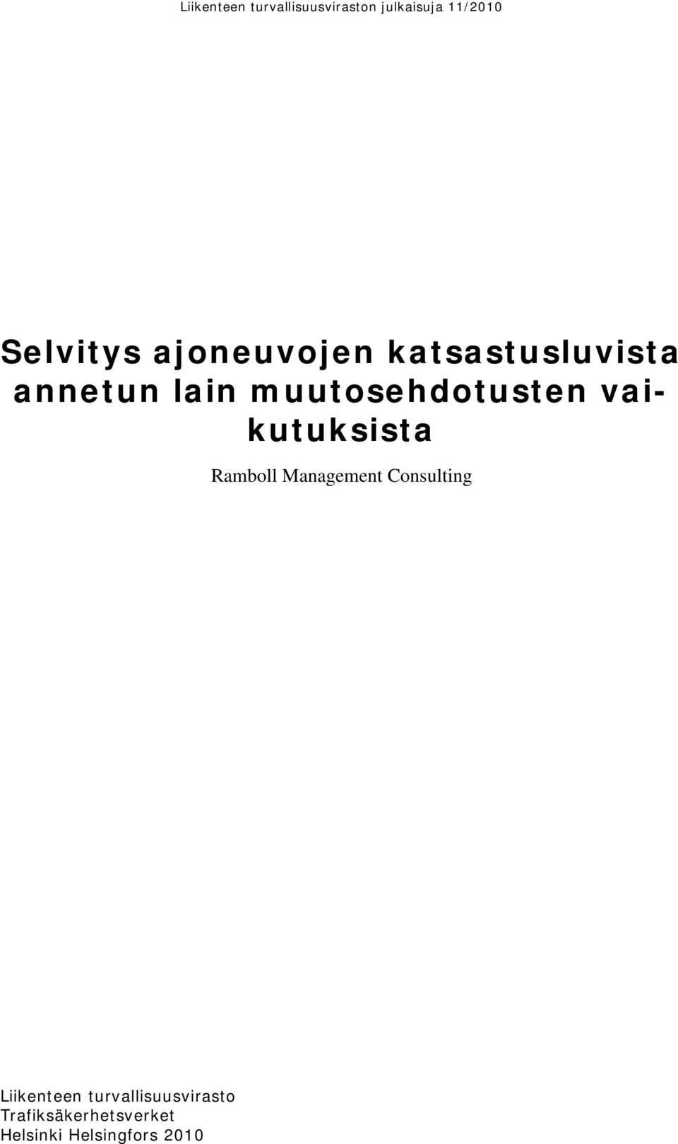 Management Consulting Liikenteen