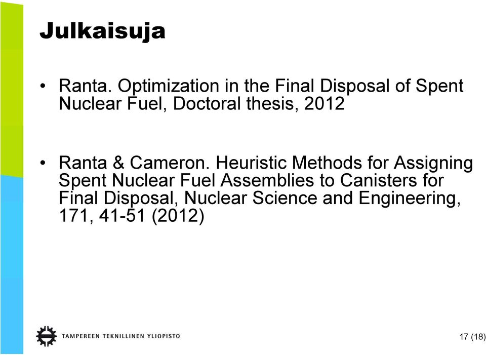 thesis, 2012 Ranta & Cameron.