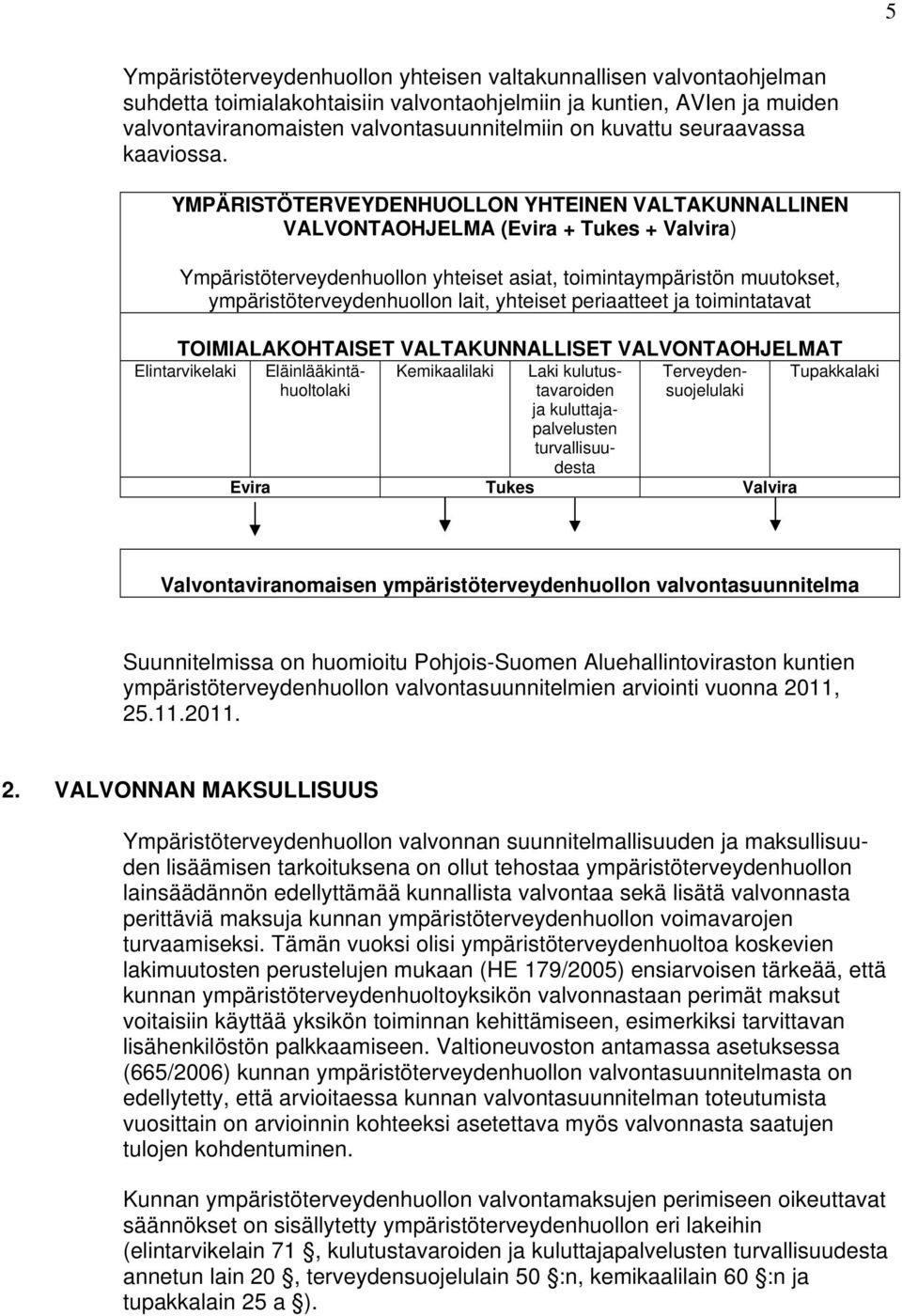 YMPÄRISTÖTERVEYDENHUOLLON YHTEINEN VALTAKUNNALLINEN VALVONTAOHJELMA (Evira + Tukes + Valvira) Ympäristöterveydenhuollon yhteiset asiat, toimintaympäristön muutokset, ympäristöterveydenhuollon lait,