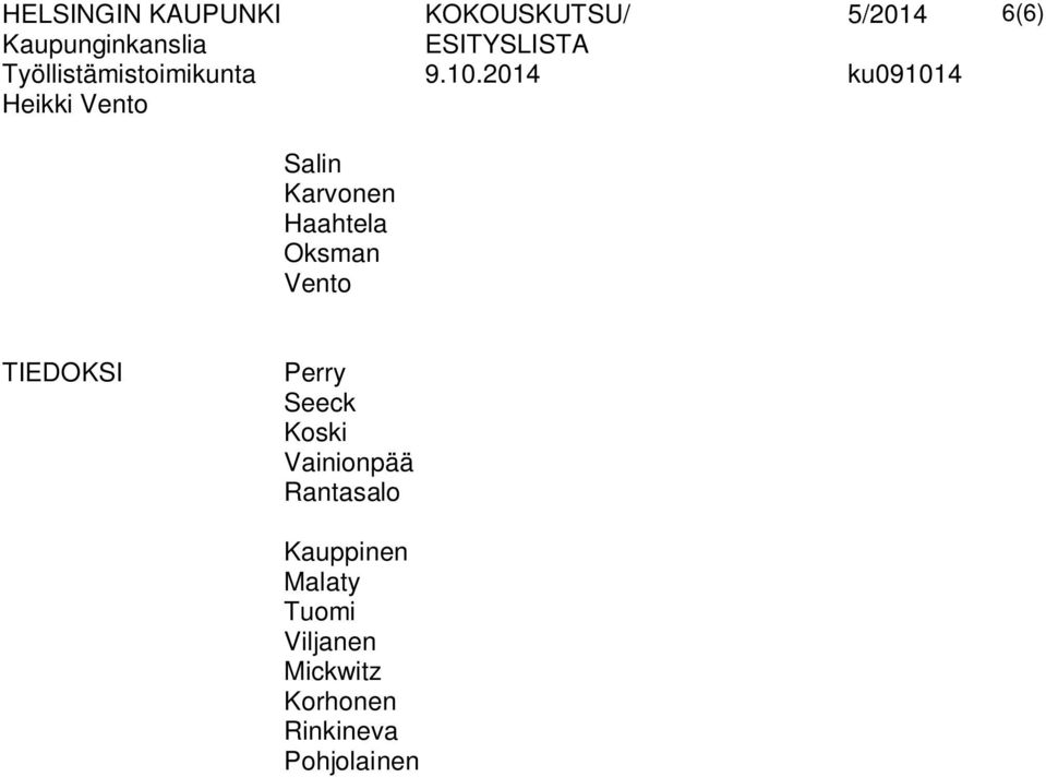 Vainionpää Rantasalo Kauppinen Malaty